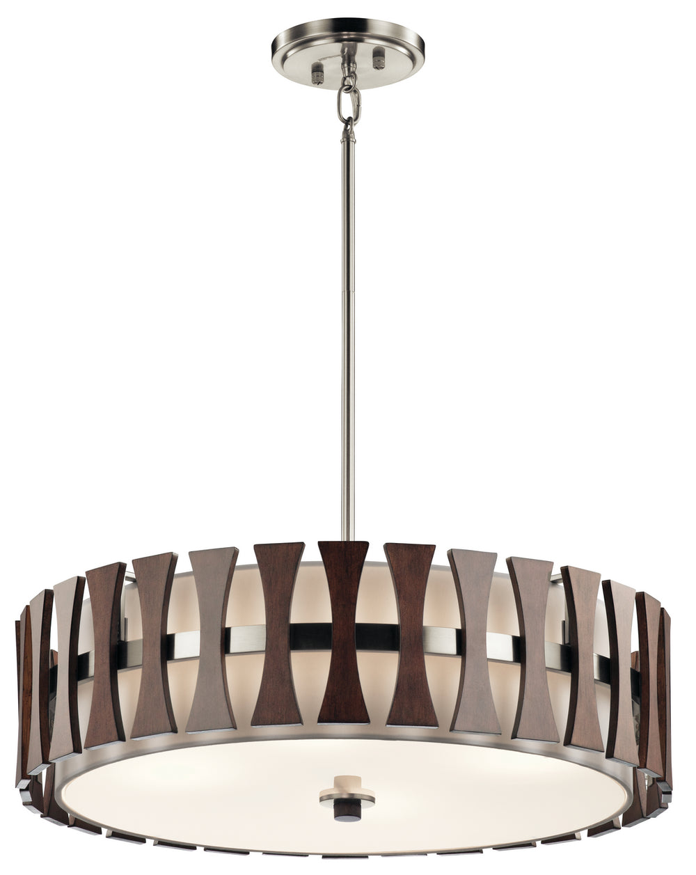 Kichler Canada - Four Light Pendant/Semi Flush Mount - Cirus - Auburn Stained Finish- Union Lighting Luminaires Decor