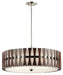 Kichler Canada - Five Light Pendant/Semi Flush Mount - Cirus - Auburn Stained Finish- Union Lighting Luminaires Decor