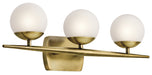 Kichler Canada - Three Light Bath - Jasper - Natural Brass- Union Lighting Luminaires Decor