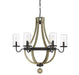 Savoy House - Six Light Outdoor Chandelier - Eden - Weathervane- Union Lighting Luminaires Decor
