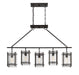 Savoy House - Five Light Linear Chandelier - Glenwood - English Bronze- Union Lighting Luminaires Decor
