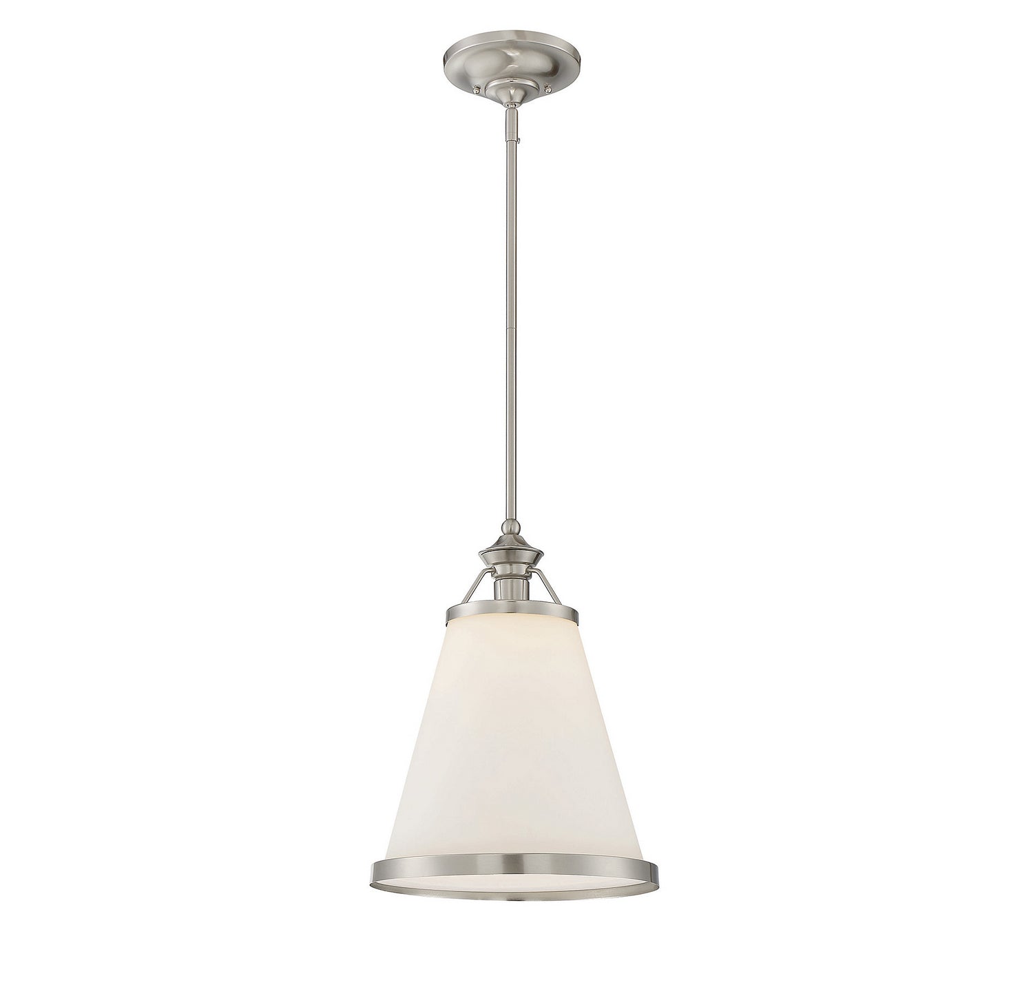 Savoy House - One Light Pendant - Ashmont - Satin Nickel- Union Lighting Luminaires Decor