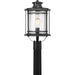 Quoizel - One Light Outdoor Post Mount - Booker - Mystic Black- Union Lighting Luminaires Decor
