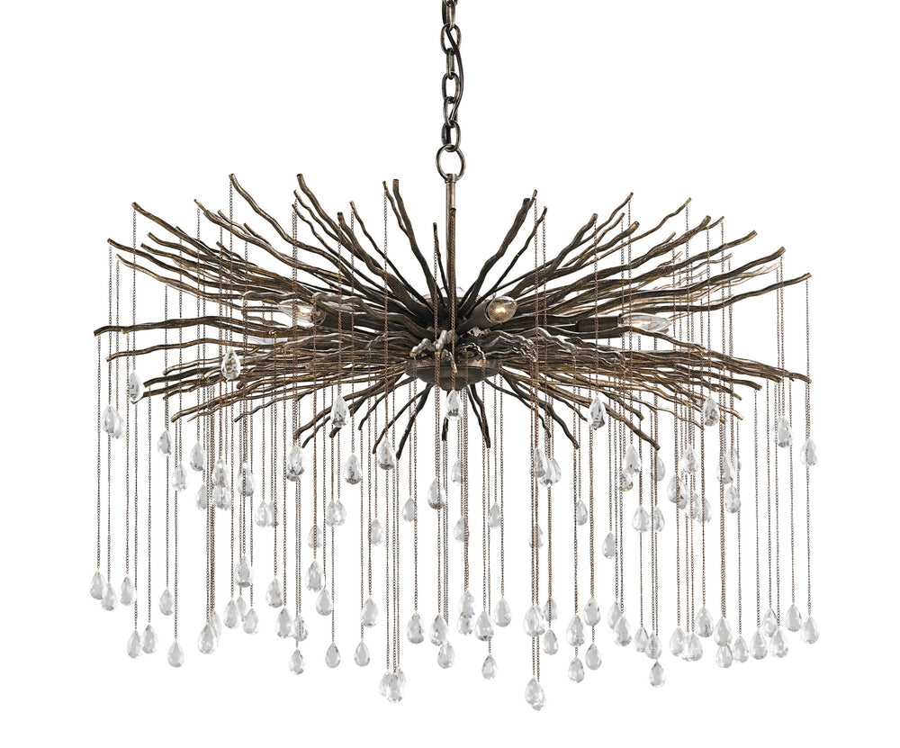 Currey and Company - Six Light Chandelier - Fen - Cupertino- Union Lighting Luminaires Decor