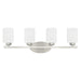 Capital Lighting - Four Light Vanity - Dixon - Brushed Nickel- Union Lighting Luminaires Decor