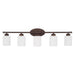 Capital Lighting - Five light Vanity - Dixon - Bronze- Union Lighting Luminaires Decor