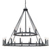 Capital Lighting - 24 Light Chandelier - Pearson - Black Iron- Union Lighting Luminaires Decor