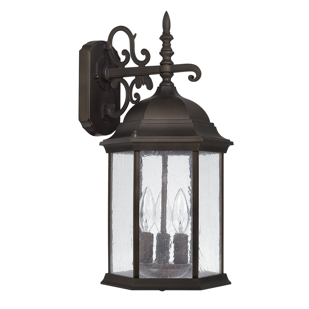 Capital Lighting - Three Light Outdoor Wall Lantern - Main Street - Old Bronze- Union Lighting Luminaires Decor