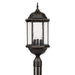 Capital Lighting - Three Light Outdoor Post Lantern - Main Street - Old Bronze- Union Lighting Luminaires Decor