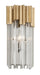Corbett Lighting - One Light Wall Sconce - Charisma - Gold Leaf W Polished Stainless- Union Lighting Luminaires Decor
