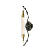 Hubbardton Forge - LED Wall Sconce - Otto - Black with Brass Accents- Union Lighting Luminaires Decor