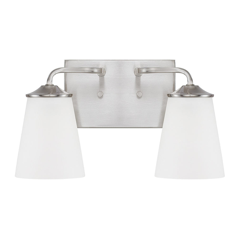 Capital Lighting - Two Light Vanity - Braylon - Brushed Nickel- Union Lighting Luminaires Decor
