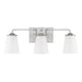 Capital Lighting - Three Light Vanity - Braylon - Brushed Nickel- Union Lighting Luminaires Decor