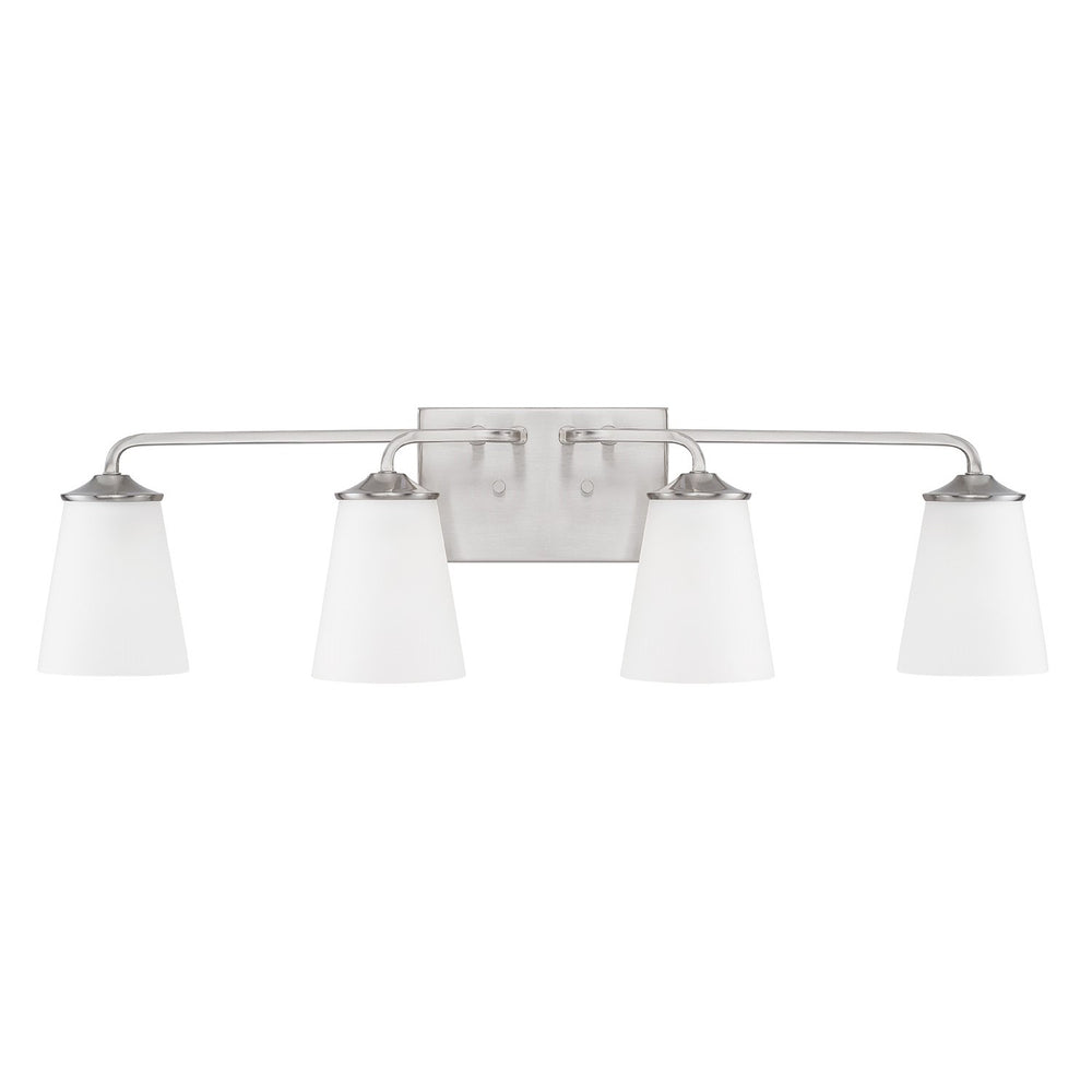 Capital Lighting - Four Light Vanity - Braylon - Brushed Nickel- Union Lighting Luminaires Decor