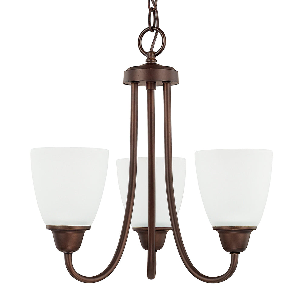 Capital Lighting - Three Light Chandelier - Trenton - Bronze- Union Lighting Luminaires Decor