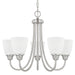 Capital Lighting - Five Light Chandelier - Trenton - Brushed Nickel- Union Lighting Luminaires Decor