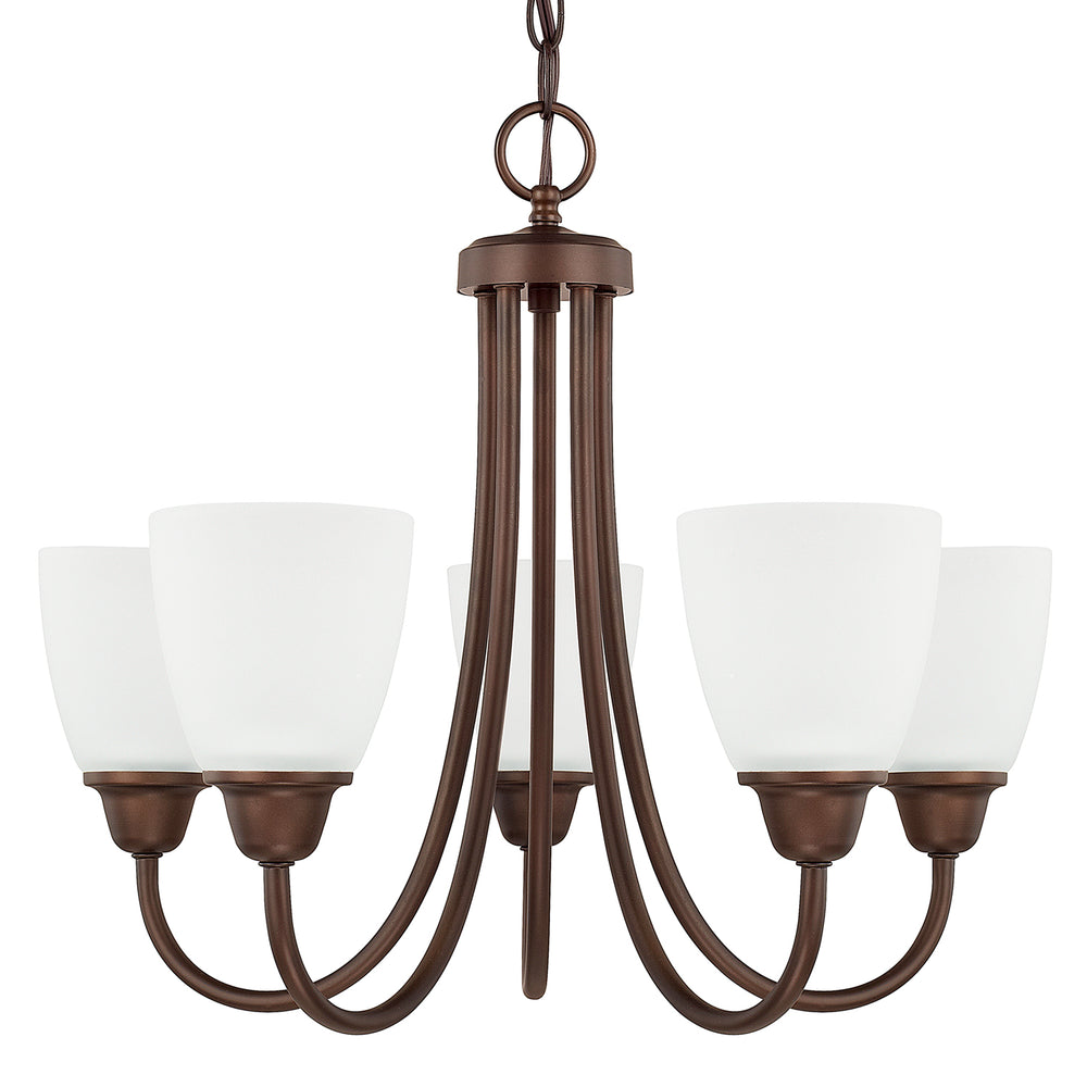 Capital Lighting - Five Light Chandelier - Trenton - Bronze- Union Lighting Luminaires Decor