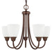 Capital Lighting - Five Light Chandelier - Trenton - Bronze- Union Lighting Luminaires Decor