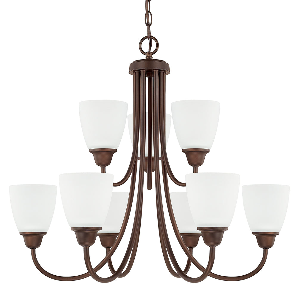 Capital Lighting - Nine Light Chandelier - Trenton - Bronze- Union Lighting Luminaires Decor