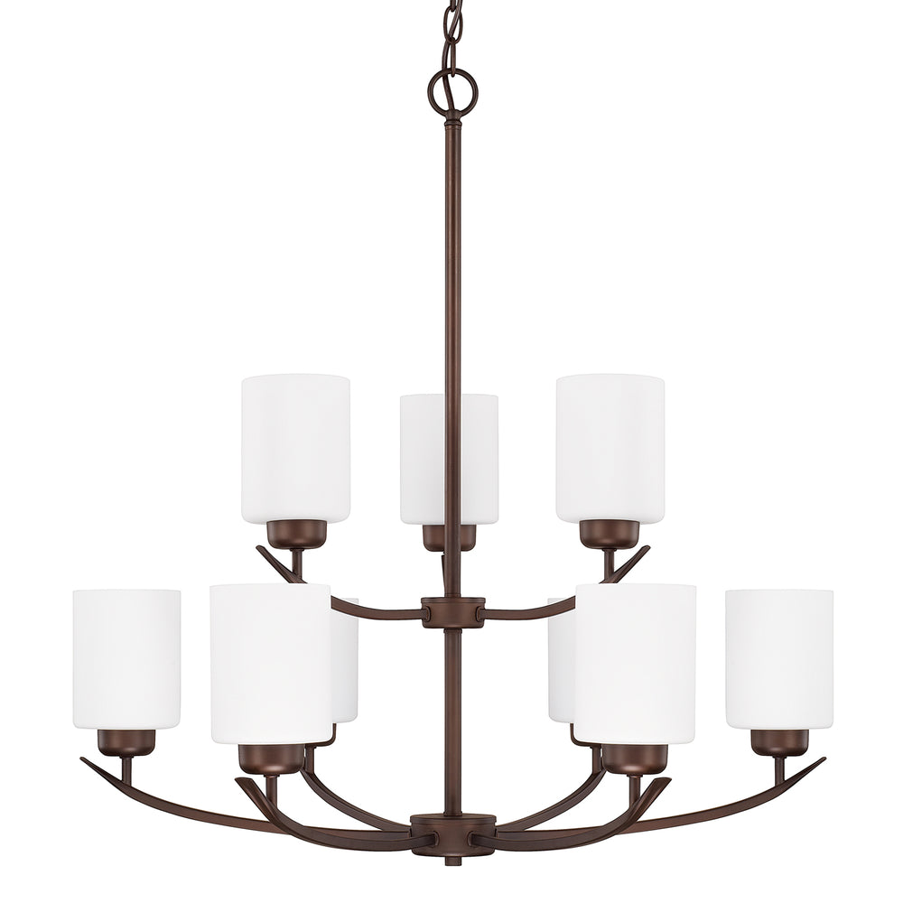 Capital Lighting - Nine Light Chandelier - Dixon - Bronze- Union Lighting Luminaires Decor