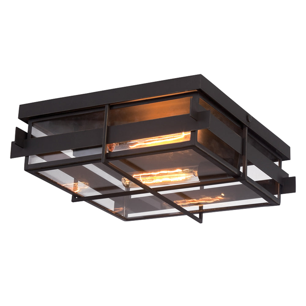 Eurofase Canada - Two Light Outdoor Flushmout - Muller - Bronze- Union Lighting Luminaires Decor