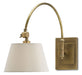 Currey and Company - One Light Wall Sconce - Ashby - Antique Brass- Union Lighting Luminaires Decor