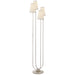 Visual Comfort Signature Canada - Four Light Floor Lamp - Montreuil - Burnished Silver Leaf- Union Lighting Luminaires Decor