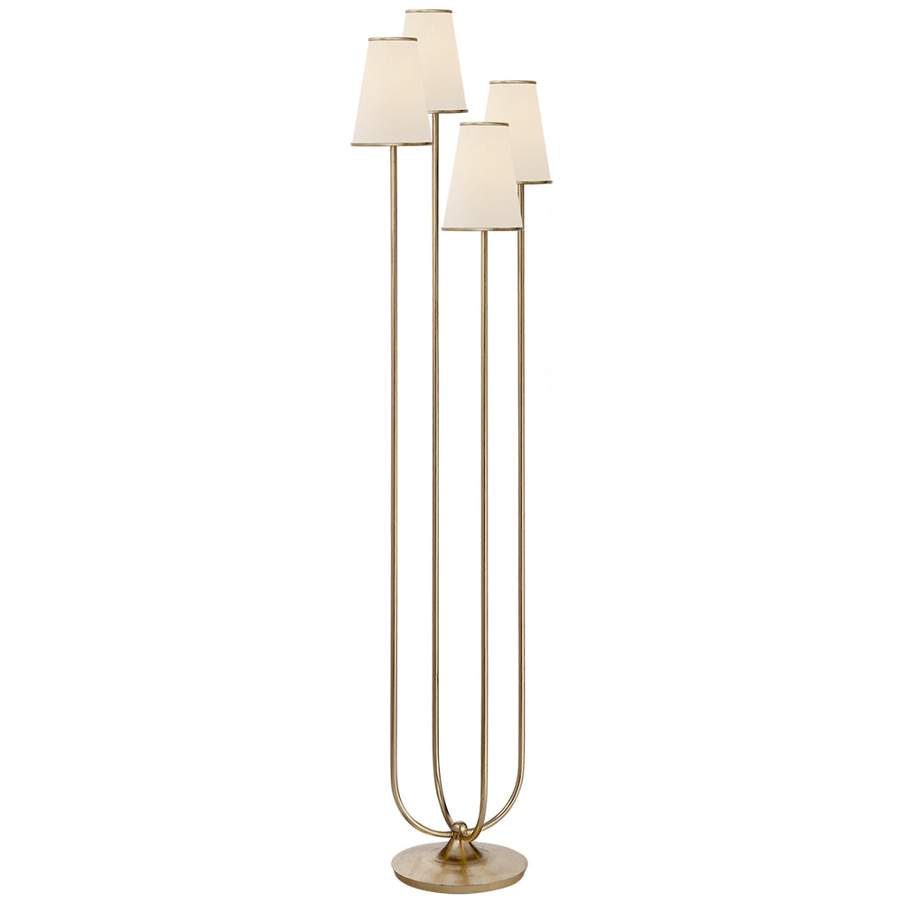 Visual Comfort Signature Canada - Four Light Floor Lamp - Montreuil - Gild- Union Lighting Luminaires Decor