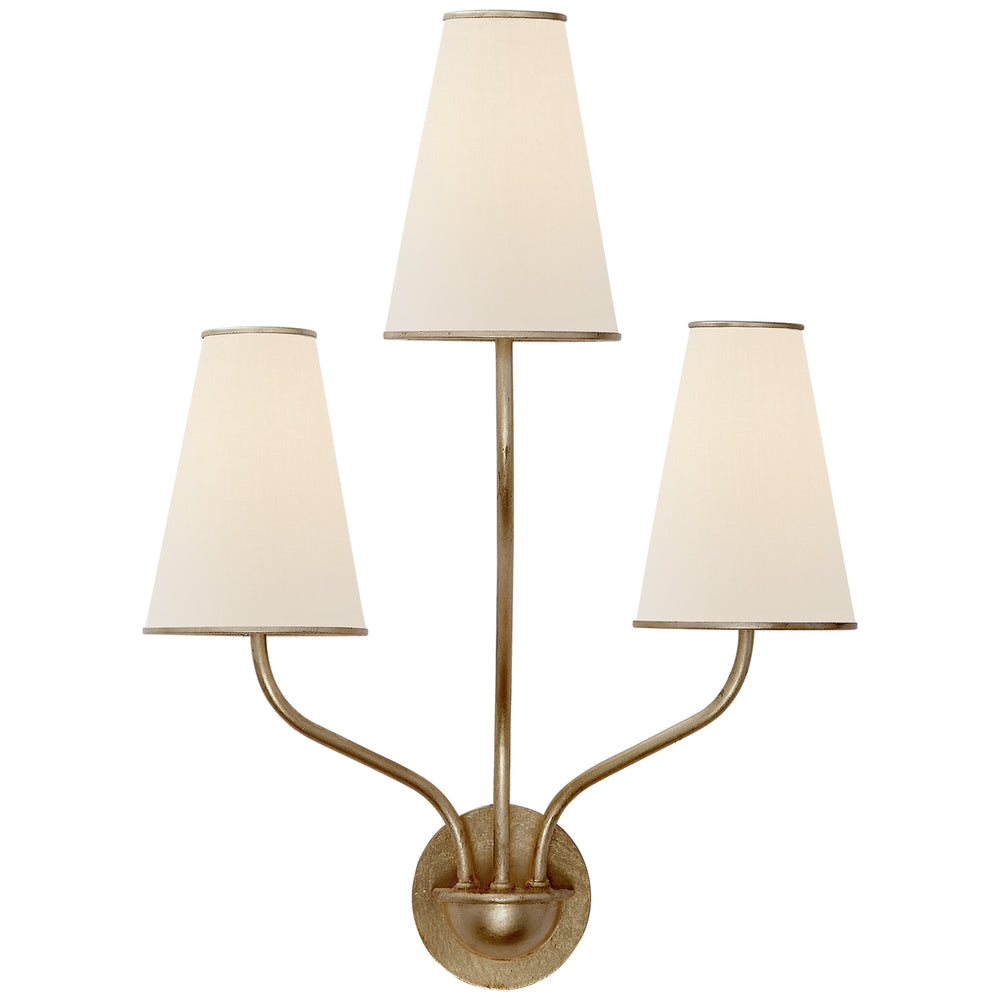 Visual Comfort Signature Canada - Three Light Wall Sconce - Montreuil - Gild- Union Lighting Luminaires Decor