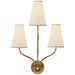 Visual Comfort Signature Canada - Three Light Wall Sconce - Montreuil - Gild- Union Lighting Luminaires Decor