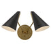 Visual Comfort Signature Canada - Two Light Wall Sconce - Clemente - Hand-Rubbed Antique Brass- Union Lighting Luminaires Decor