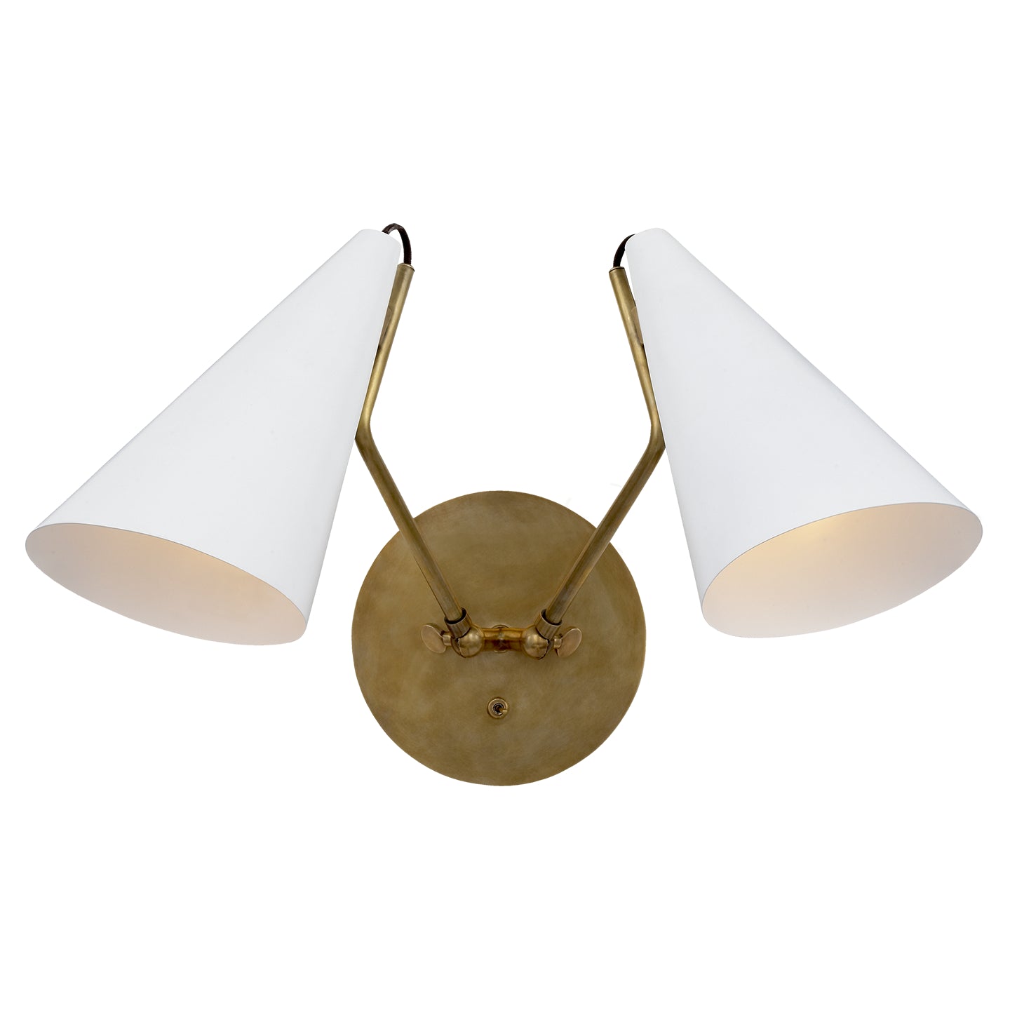 Visual Comfort Signature Canada - Two Light Wall Sconce - Clemente - Hand-Rubbed Antique Brass- Union Lighting Luminaires Decor