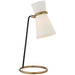 Visual Comfort Signature Canada - One Light Table Lamp - Clarkson - Black and Brass- Union Lighting Luminaires Decor
