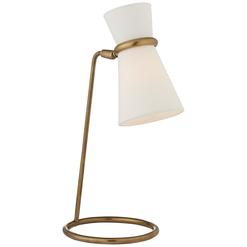 Visual Comfort Signature Canada - One Light Table Lamp - Clarkson - Hand-Rubbed Antique Brass- Union Lighting Luminaires Decor
