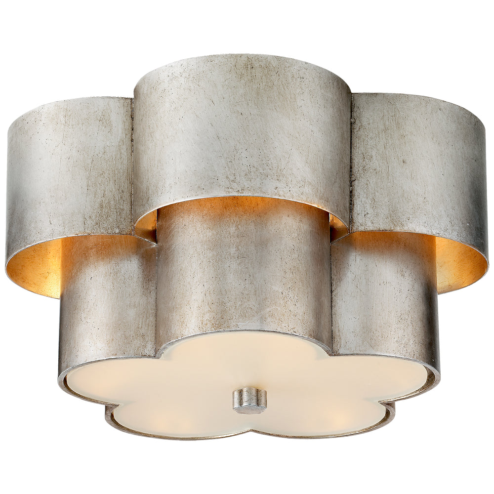 Visual Comfort Signature Canada - Three Light Flush Mount - Arabelle - Burnished Silver Leaf- Union Lighting Luminaires Decor