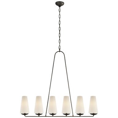Visual Comfort Signature Canada - Six Light Chandelier - Fontaine - Aged Iron- Union Lighting Luminaires Decor