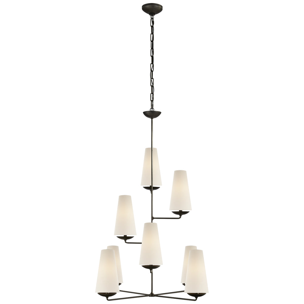 Visual Comfort Signature Canada - Eight Light Chandelier - Fontaine - Aged Iron- Union Lighting Luminaires Decor