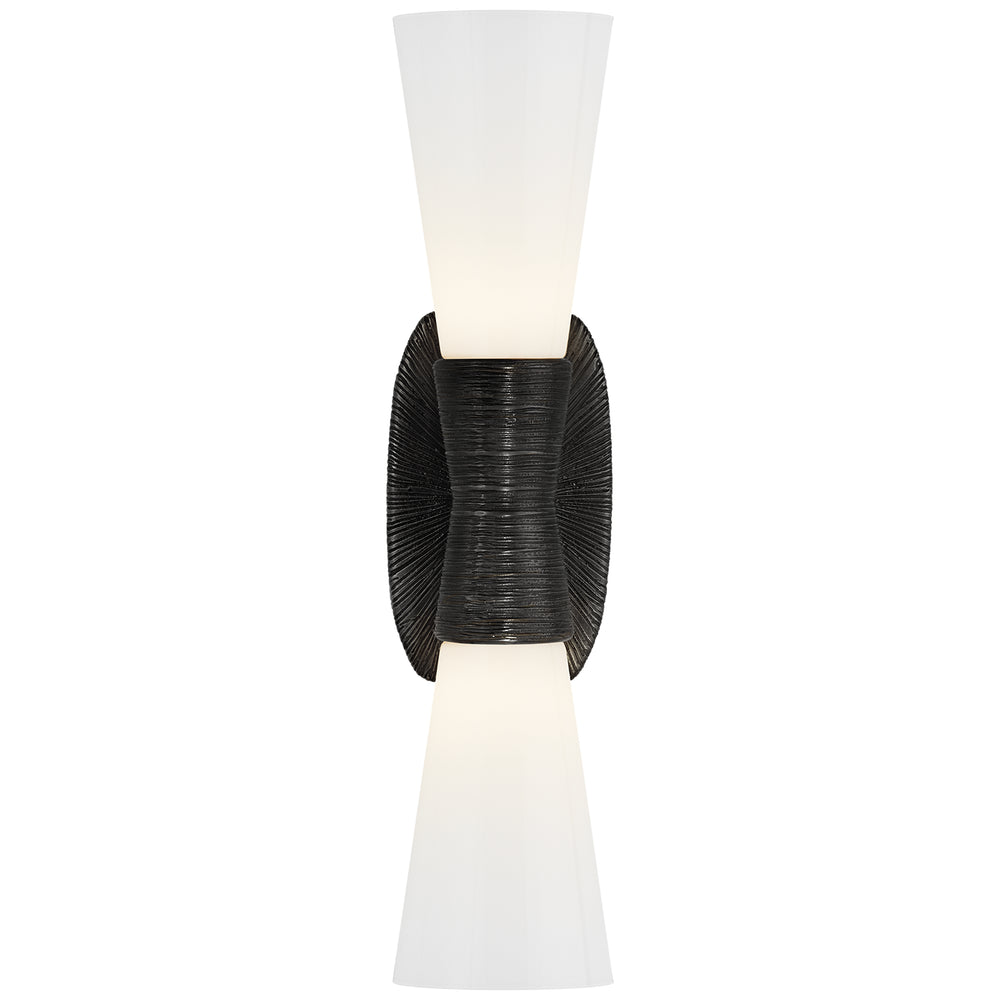 Visual Comfort Signature Canada - Two Light Bath Sconce - Utopia - Aged Iron- Union Lighting Luminaires Decor