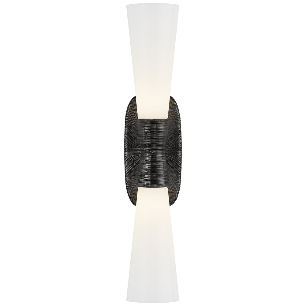 Visual Comfort Signature Canada - Two Light Bath Sconce - Utopia - Aged Iron- Union Lighting Luminaires Decor