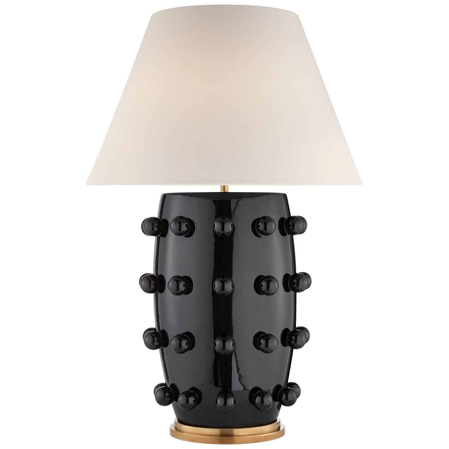 Visual Comfort Signature Canada - One Light Table Lamp - Linden - Black Porcelain- Union Lighting Luminaires Decor