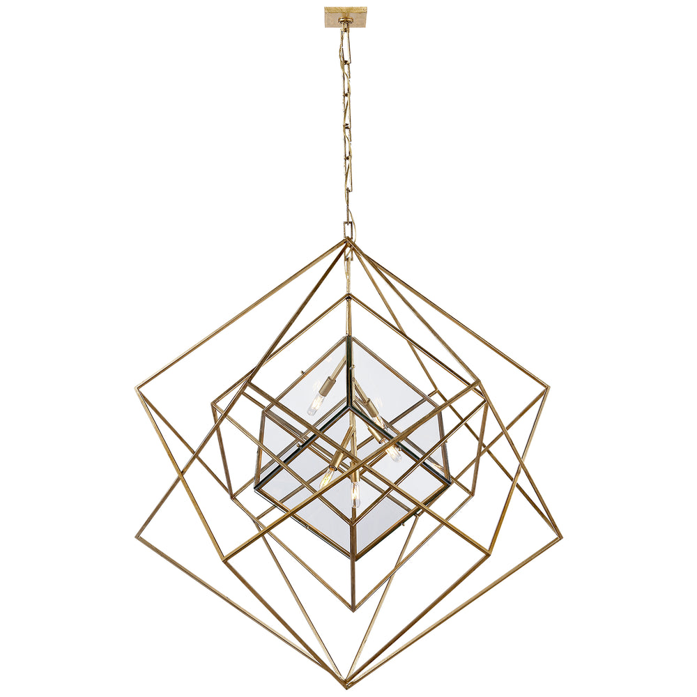 Visual Comfort Signature Canada - Five Light Chandelier - Cubist - Gild- Union Lighting Luminaires Decor