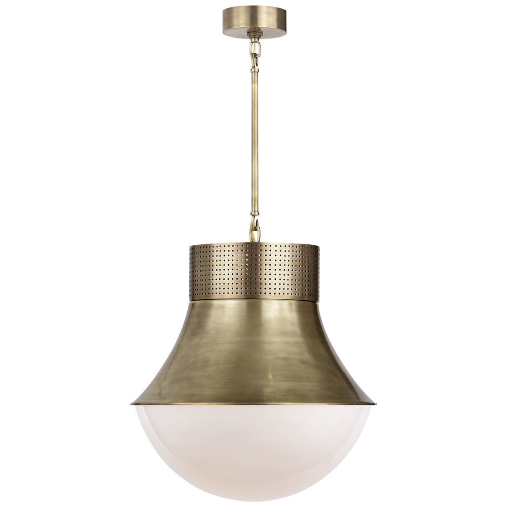 Visual Comfort Signature Canada - One Light Pendant - Precision - Antique-Burnished Brass- Union Lighting Luminaires Decor