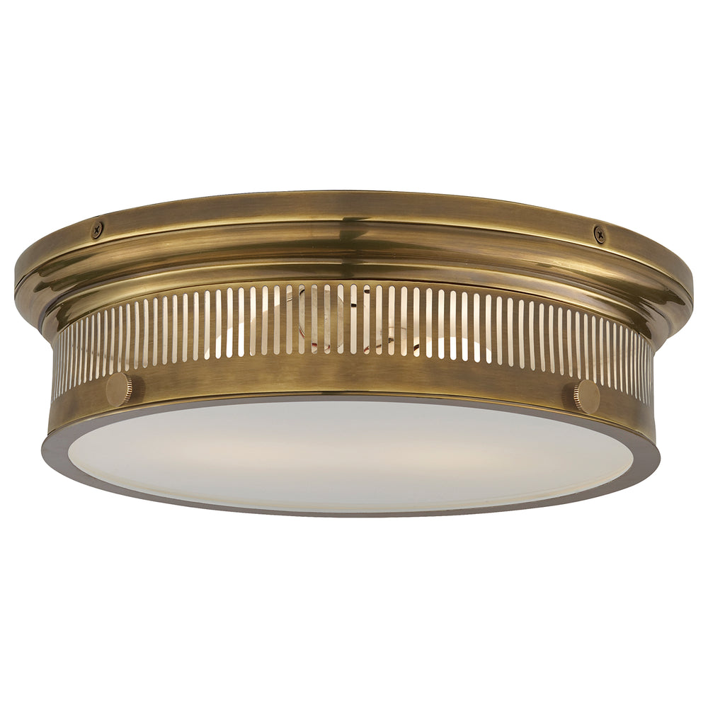 Visual Comfort Signature Canada - Two Light Flush Mount - Alderly - Antique-Burnished Brass- Union Lighting Luminaires Decor