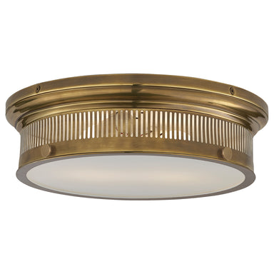 Visual Comfort Signature Canada - Two Light Flush Mount - Alderly - Antique-Burnished Brass- Union Lighting Luminaires Decor
