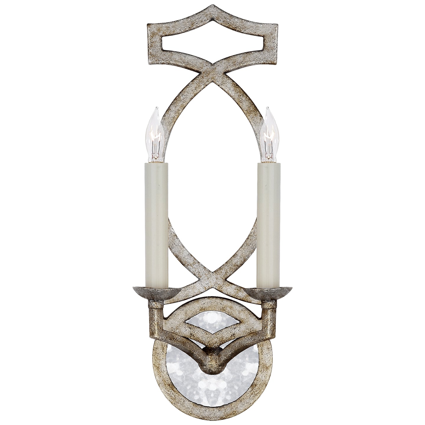 Visual Comfort Signature Canada - Two Light Wall Sconce - Brittany - Venetian Silver- Union Lighting Luminaires Decor