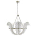 Visual Comfort Signature Canada - Six Light Chandelier - Calais - Burnished Silver Leaf- Union Lighting Luminaires Decor