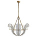 Visual Comfort Signature Canada - Six Light Chandelier - Calais - Gilded Iron- Union Lighting Luminaires Decor
