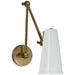 Visual Comfort Signature Canada - One Light Wall Sconce - Antonio - Hand-Rubbed Antique Brass- Union Lighting Luminaires Decor