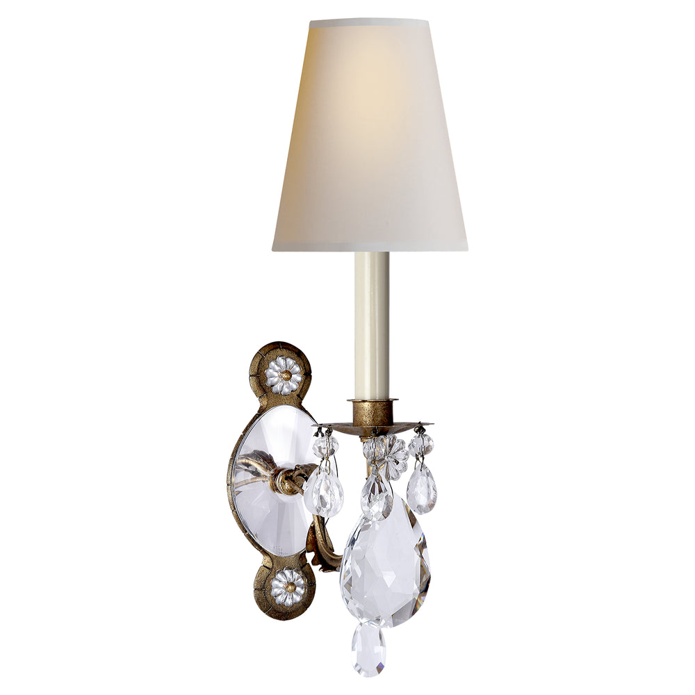 Visual Comfort Signature Canada - One Light Wall Sconce - Yves - Gilded Iron and Crystal- Union Lighting Luminaires Decor