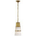 Visual Comfort Signature Canada - One Light Pendant - Robinson - Hand-Rubbed Antique Brass- Union Lighting Luminaires Decor